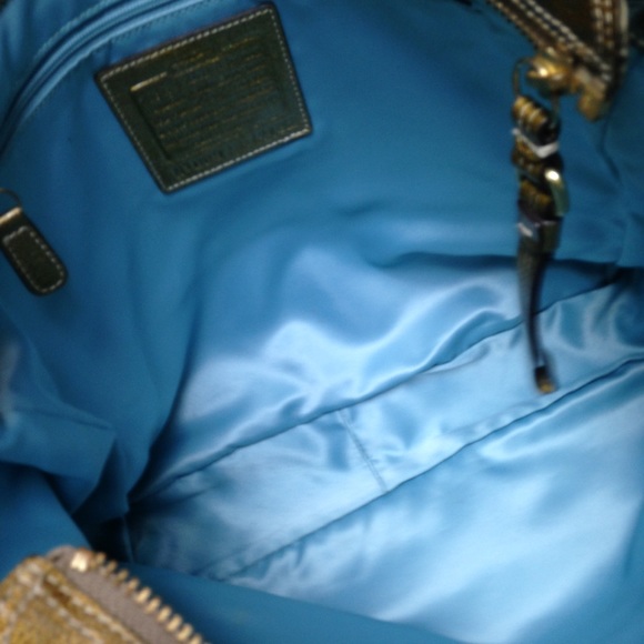 Coach Gold Vernis Enamel Shoulder Bag - Picture 12 of 13